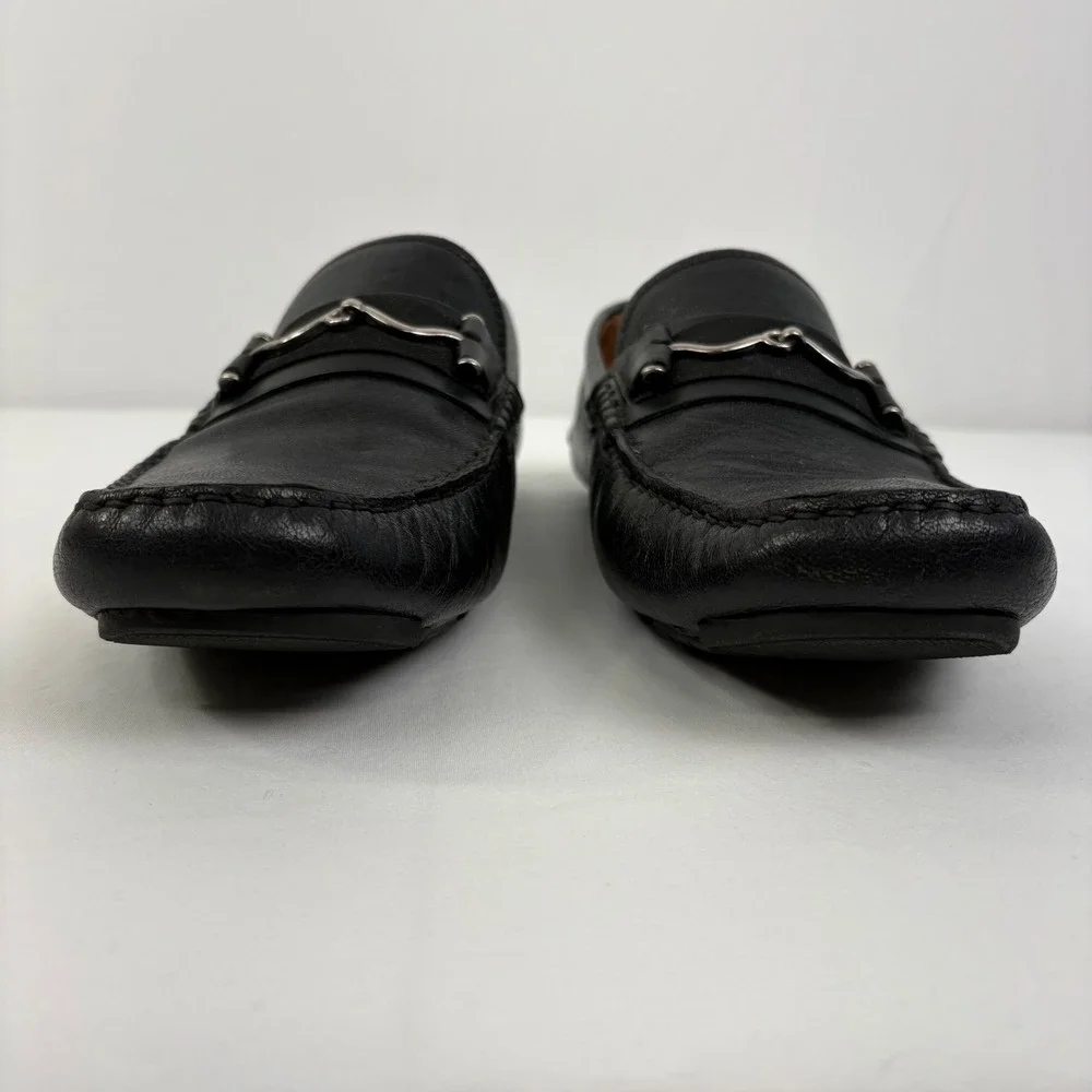 Section‎ X Mens Black Leather Bit Driving Moc Loafers Size 10 M